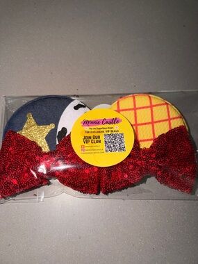 Kids Sequin Bow clip Minnie mouse